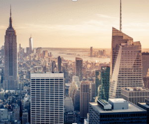 Empire State Building - Liberty Tower - voltado para o sul - Outono - Canva